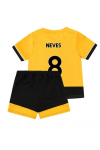Wolves Ruben Neves #8 Babyklær Hjemme Fotballdrakt til barn 2022-23 Korte ermer (+ Korte bukser)